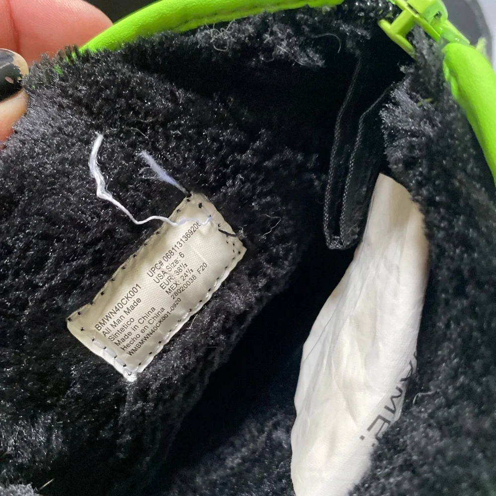 wonder nation size 6 boots winter black green
